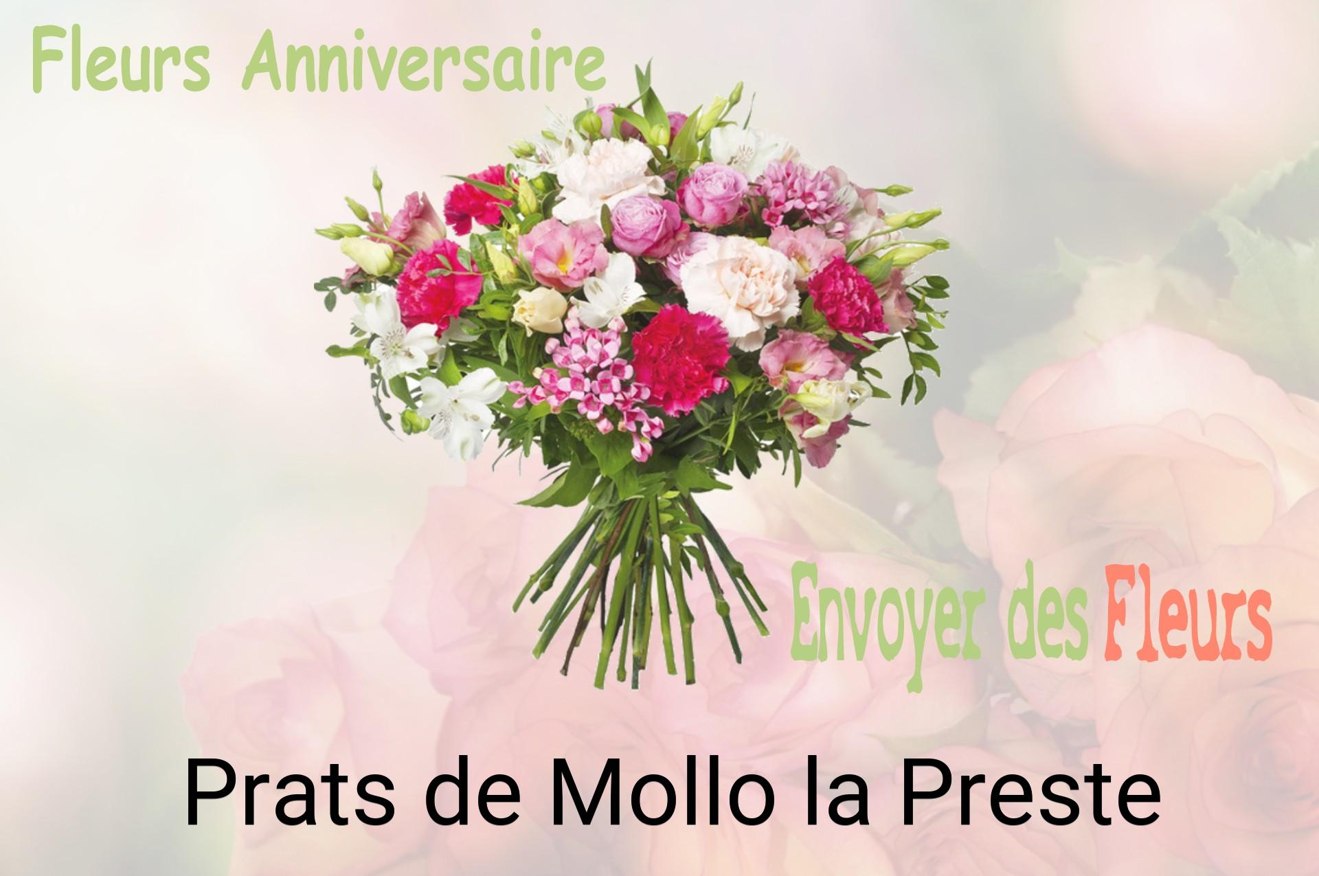 Bouquet de fleurs d’anniversaire livré à Prats-de-Mollo-la-Preste